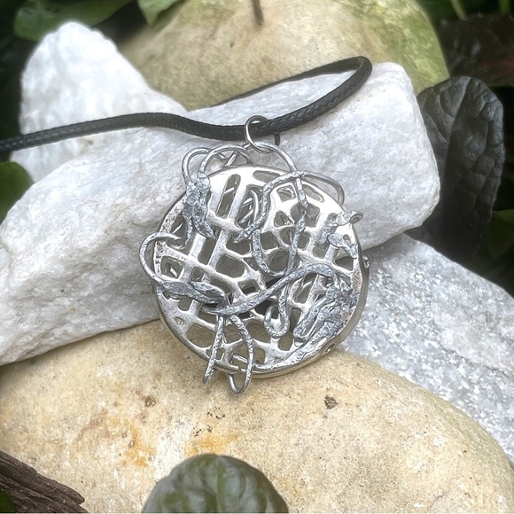 5 For $25💫Alternative Grunge Biker Silver Medallion Pendant Necklace - Picture 7 of 7